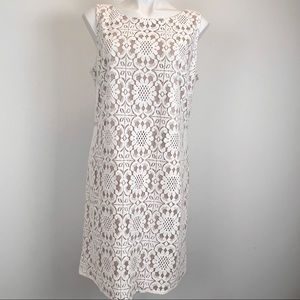 Eliza J lace sleeveless sheath shift dress